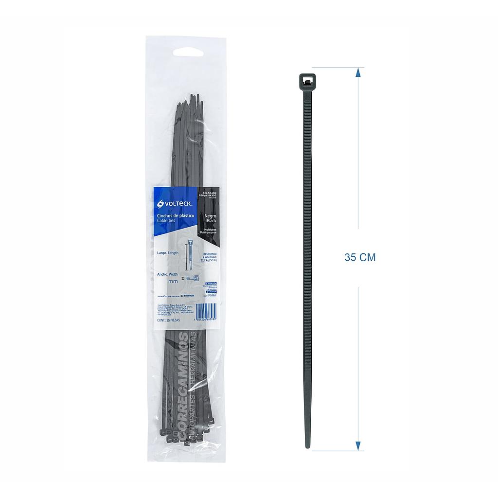 P3 AMARRE PLASTICO 4.5MM X 35CM (25 UNIDADES) 44329