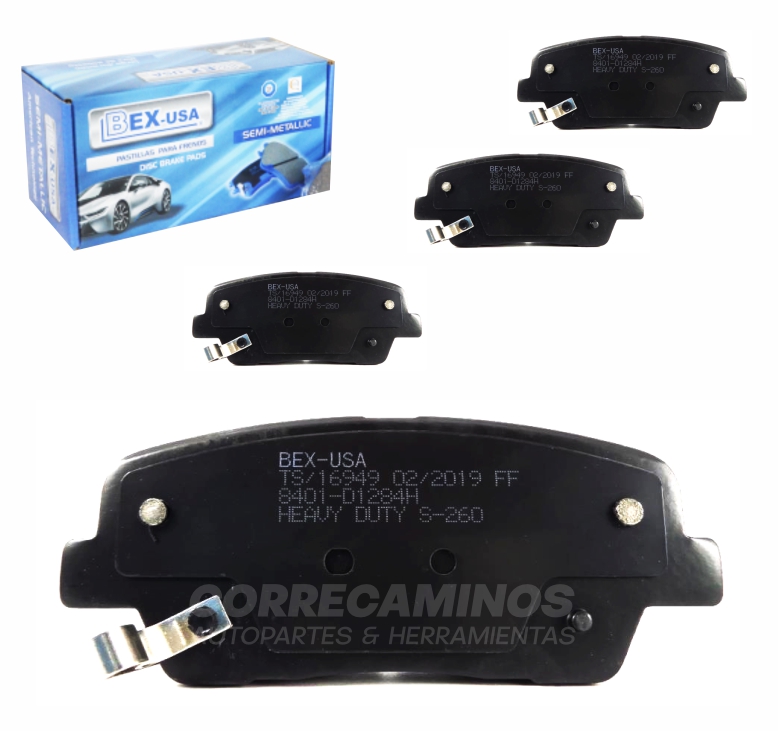 PASTILLAS SEDONA SANTAFE SPORTAGE TRASERAS (BEX USA) 8401 <