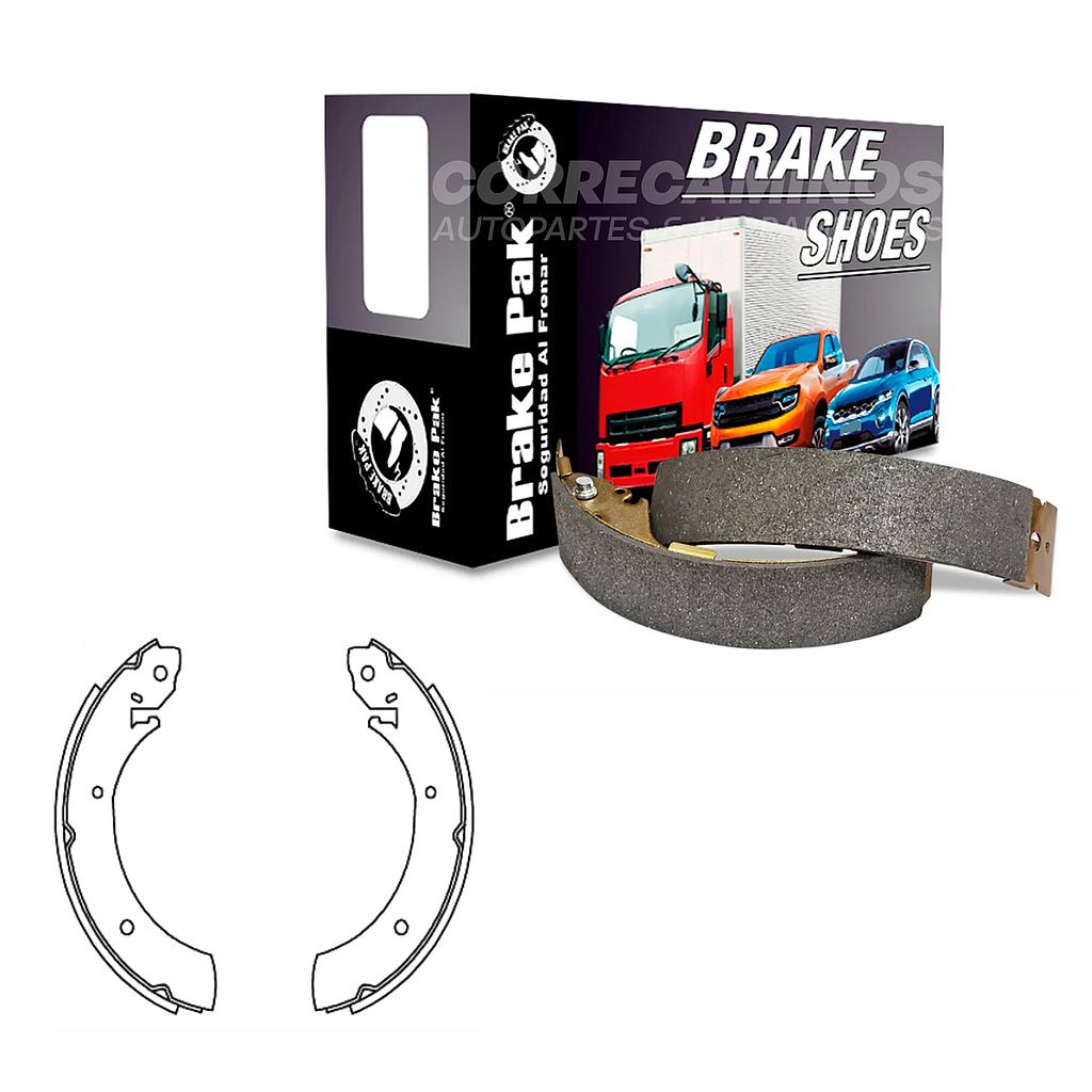 P3-42-E1 ZAPATAS H100 94 GASOLINA SANGYONG ACTYION (BRAKE PAK) BP-44020<