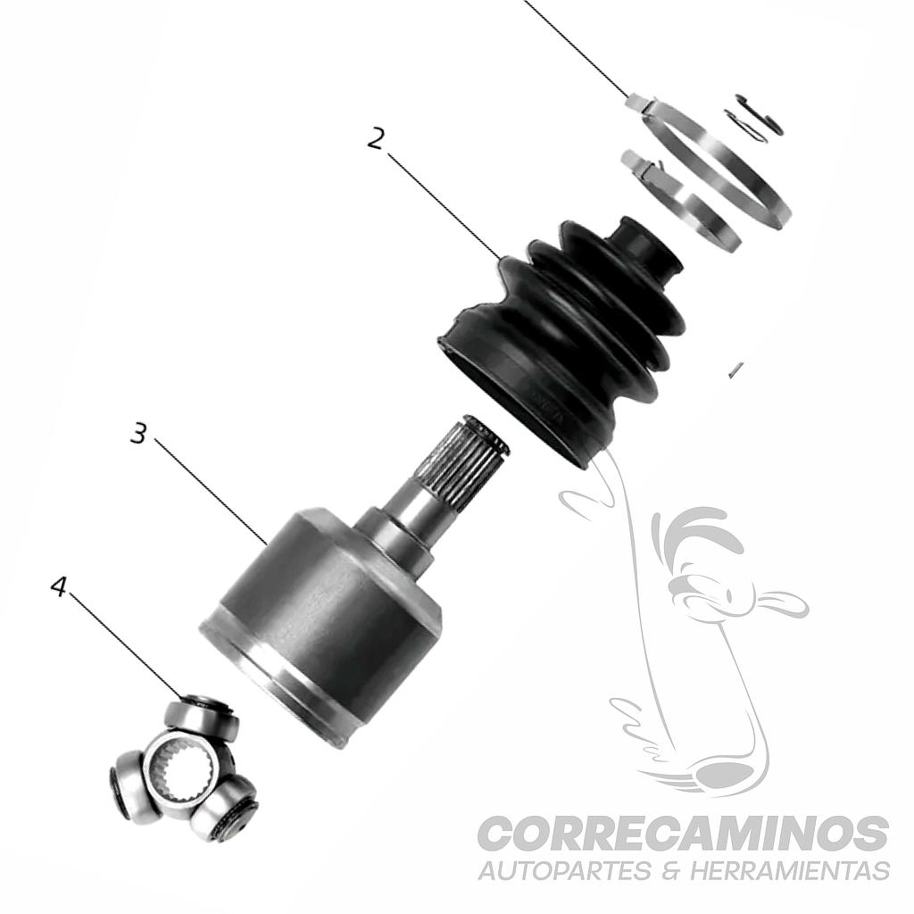 P2-17-C1 PUNTA EJE CAJA CHERY VAN F1 YOYA YOKI 21E SK-500<
