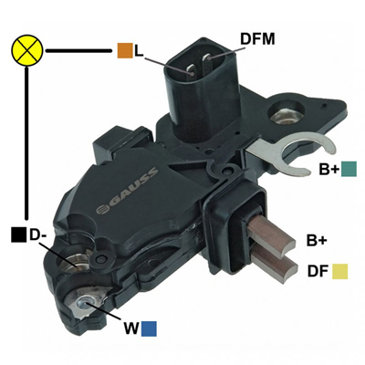 P3-43-E2 REGULADOR GOLF MEGANE AUDI A3 DFM BOSCH GA225Z<