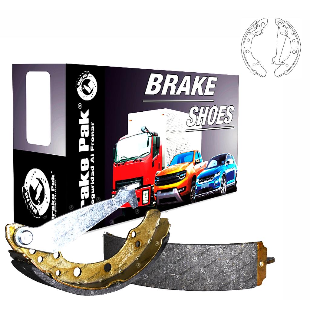 P3-16-A3 ZAPATAS CROSFOX SEAT GOL 1.6 FELICIA SKODA (BRAKE PAK) BP-0662<