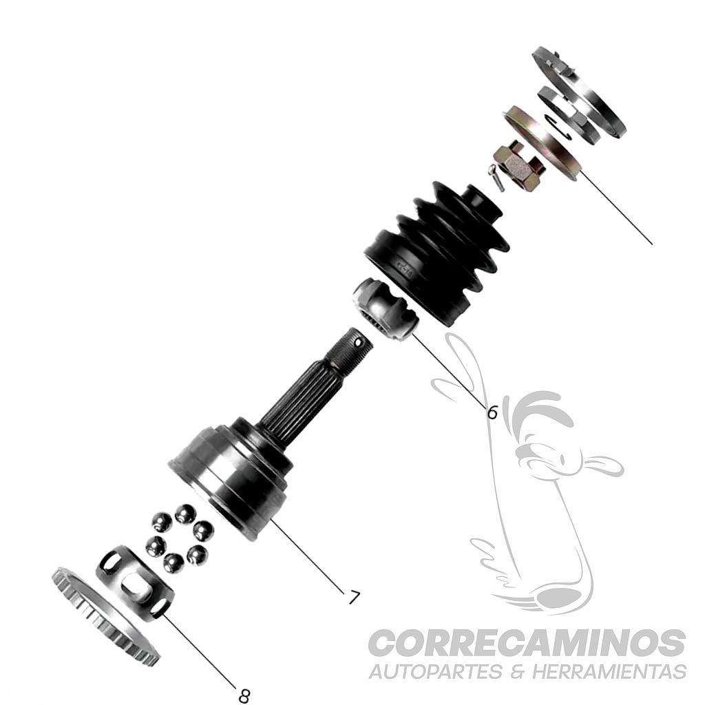 P3-24-B6 PUNTA EJE CAJA SPARK 21E CV03-4896<