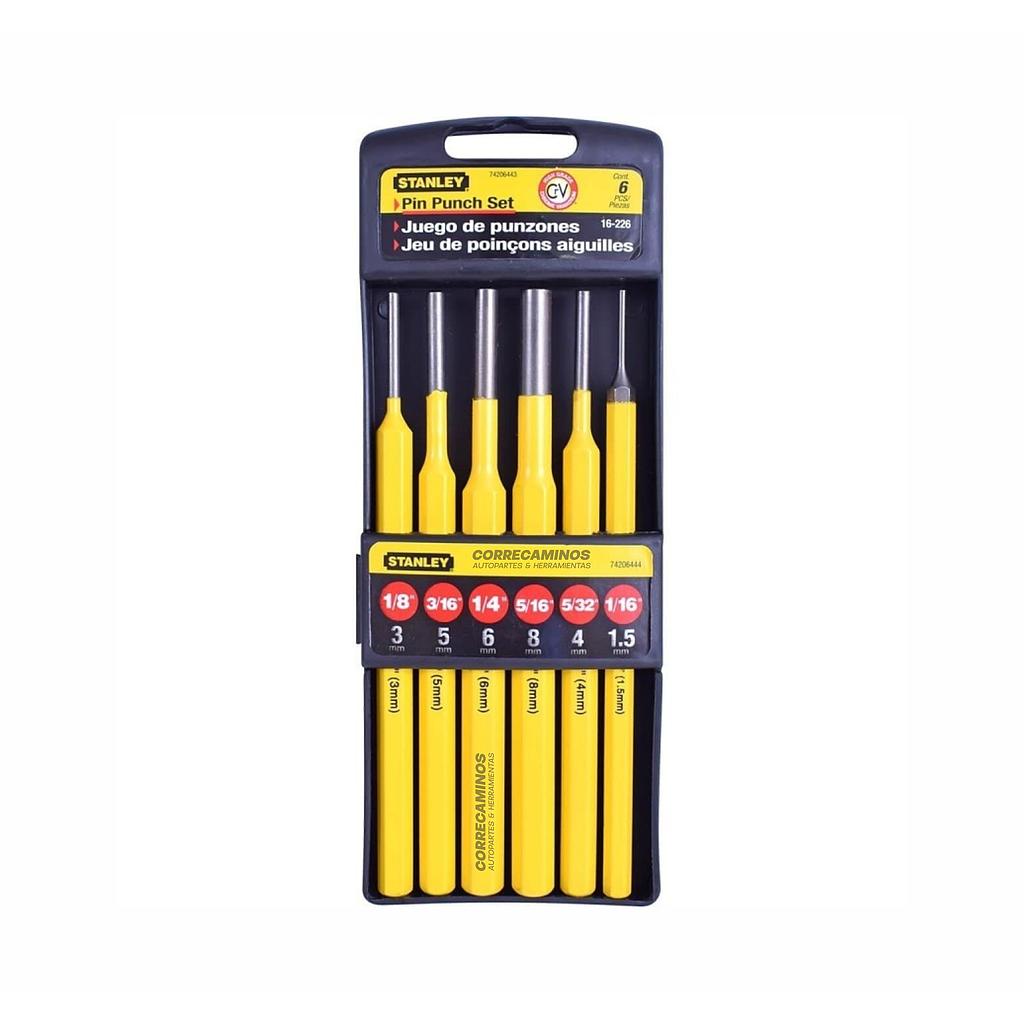 P3-1.4-C7 BOTADORES DE PINES KIT X6 (STANLEY) 16-226
